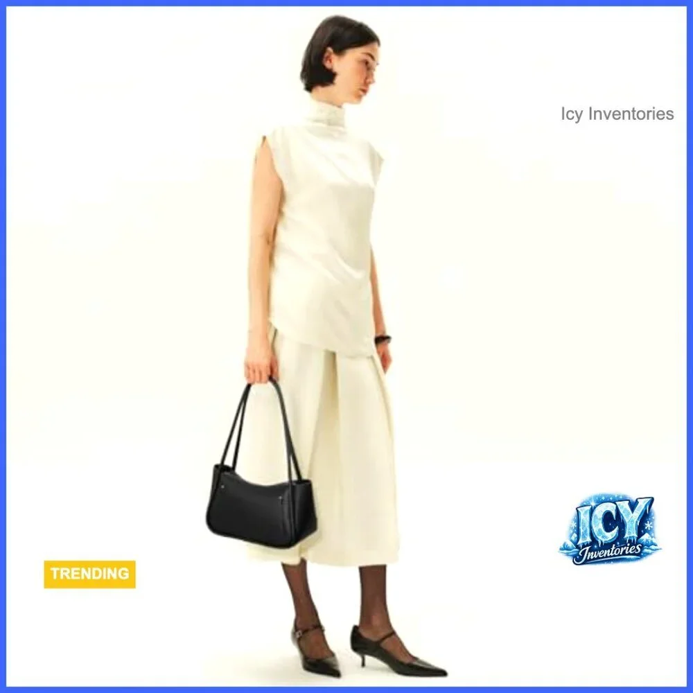 Small Vegan Leather Hobo Bag, Shoulder Purse with Recycled Material - Picture 2 of 7